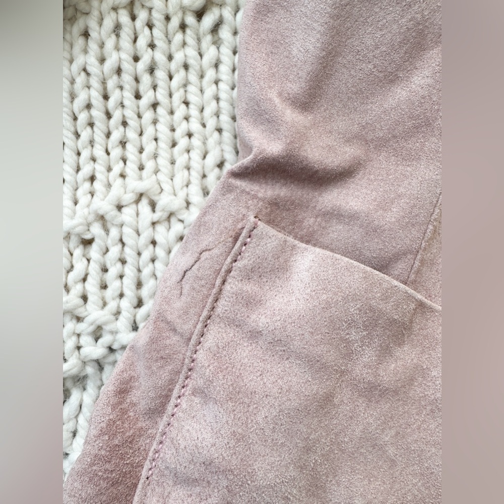 Suede Jacket “Beechers Brook-Fairweather”-Blush Pink Genuine Leather- Size:Small - Picture 8 of 11